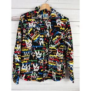 FRESH PRINTS OF BEL AIR GRAFFITI SHIRT SZ SMALL - LONG‎ SLEEVE S